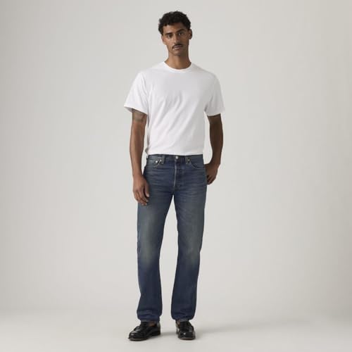 Levi's Herren Jeanshose 501 Original mit Knopfleiste, Straight Fit, Blau (Vintage Avenue), W36/L30 – Ansicht 5