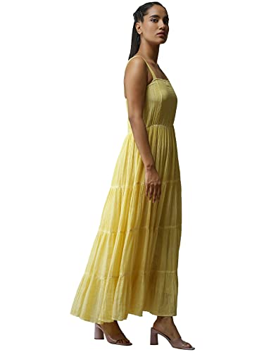 Image of Label RITU KUMAR Strappy Solid Long Dress