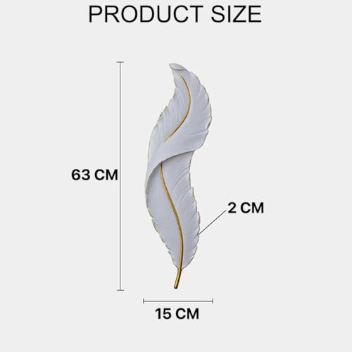 Image of Groeien 12W | 3 Color Modern LED White Feather Wall Sconce Gold Wall Light for Bedroom Living Room Corridor Lighting Fixtures Wall Mount(Warm+Natural+Coolwhite)(Feather-White, 1)