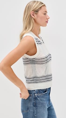 Vince Women's Plaid V Neck Vest4