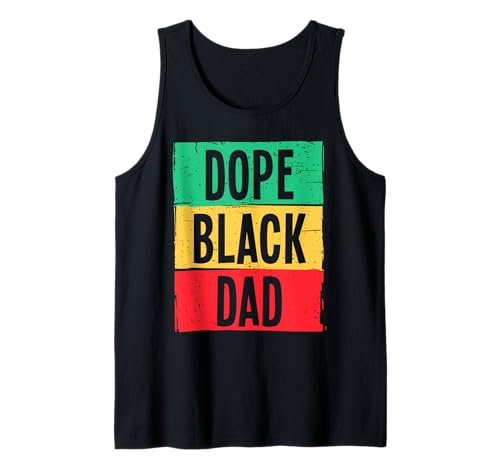 Uomo Dope Black Dad Juneteenth 1865 Libertà Festa Del Padre Canotta