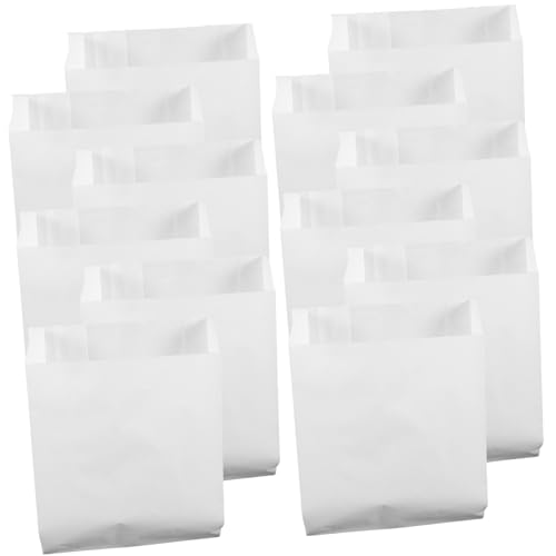 minkissy 100pcs Greaseproof Paper Bag Fruit Package Bags Merchandise Bags Grease Resistant Bags Paper Sandwich Bags Sandwich Paper Bags Paper Grocery Bags Bakery Bags Donut White Bread