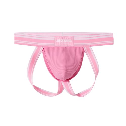 JOCKMAIL Men's Jockstrap Underwear Breathable Cotton Thong Ribbed Pouch Sexy Jock Strap for Athletic Support4