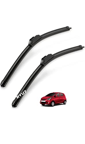 Image of Aerodynamic Design Frameless Wiper Blades Compatible with Eon, Size- 22 inch 14 inch (Pack of 2)