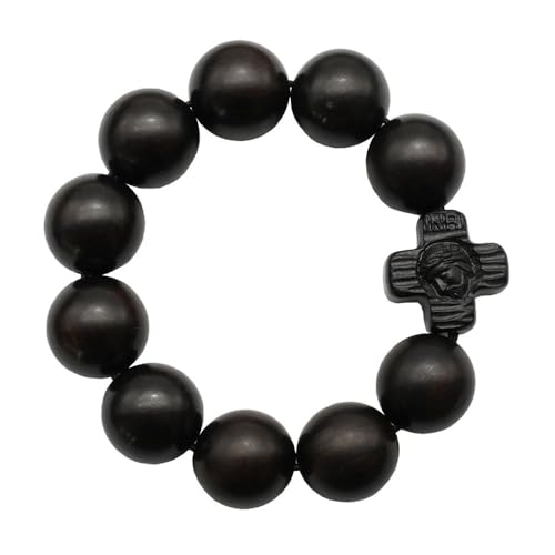 Bracelet chapelet homme en bois pour méditer et prier au quotidien