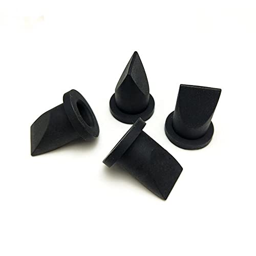 UP100 10 Pieces Black Silicone Duckbill Valve One-Way Check Valve 9 x 4 x 9mm for Liquid and Gas Backflow Prevent