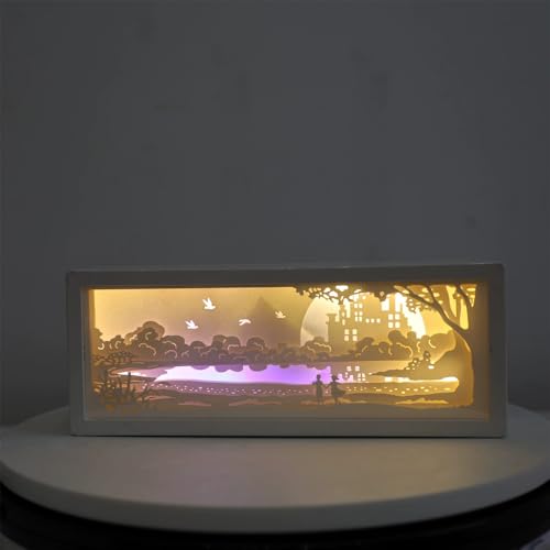 Lámpara de Mesa de Papel 3D con Luz LED RGB Mamarmot miniatura 2