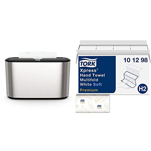 Tork Xpress Paper Towel Dispenser and Tork Extra Soft Multifold Hand Towels (16 Packs)