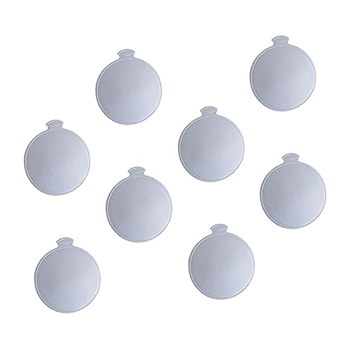 Cabilock 100pcs Silver Round Cake Serving Bases Disposable Cardboard Mousse Tray for Cupcakes Pastries and Desserts for Events Parties and Bakeries