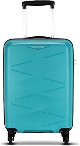 Image of Kamiliant by American Tourister Polypropylene 55 cms Aqua Hardsided Cabin Luggage (KAM TRIPRISM SP 55CM - Aqua)