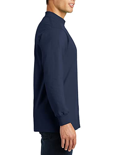 JustBlanks Men Long Sleeve Pullover Sweater - Winter Outerwear Slim Fitted Solid Knitwear Mock Turtleneck Sweaters for Men's3