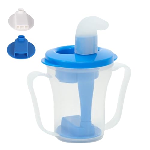 Huayeex Vasos Para Disfagia En Adultos | Botella Con Pajita Antiahogo Para Dificultad Al Tragar,Recipiente Antiderrames Y Antiatragantamiento Pacientes En Hospital Hogar O Viaje