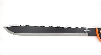 Snake Eye Tactical Machete, Full-Tang Fixed Blade with Sheath – Outdoor Camping, Hunting, Fishing & Survival Tool