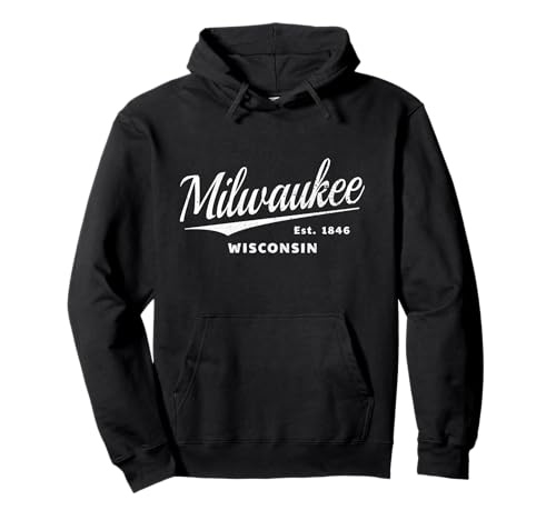 Milwaukee Wisconsin Milwaukeean SportsFan Vintage Milwaukee Sweat à Capuche