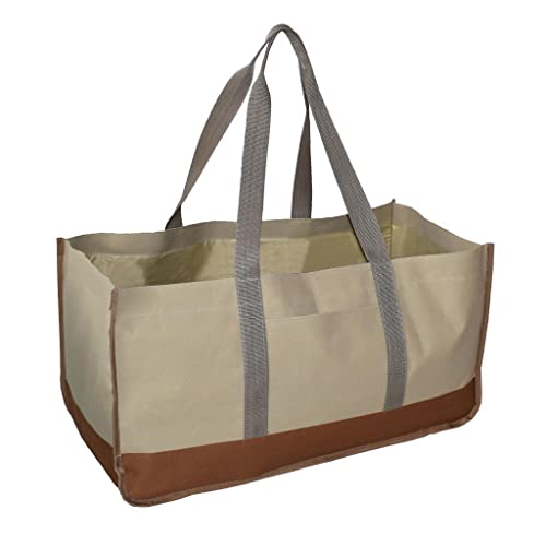 Baoblaze Porta-toras Lenha Bolsa Suporte De Madeira Alças Dobráveis ​​Tote Prova De Poeira