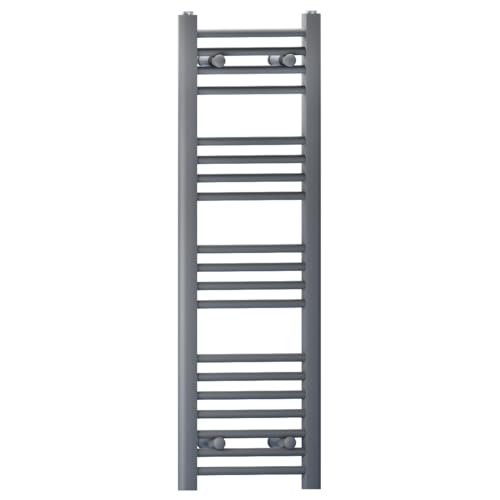 Myhomeware Anthracite Grey Heated Bathroom Towel Rail Radiator For Central Heating Elegant Designer In UK (400mm x 1000mm (h))