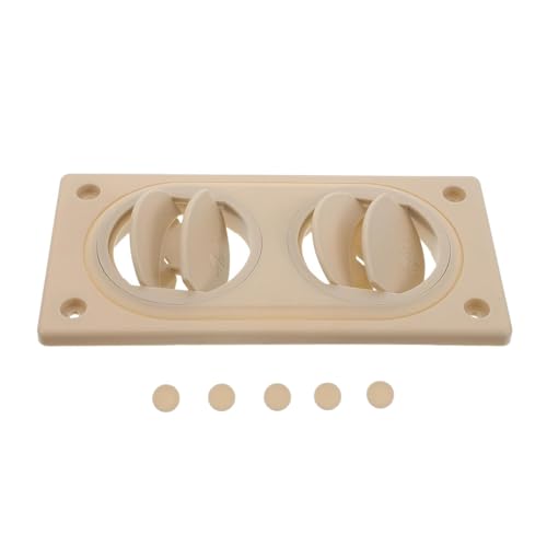 TOGEVAL Salida de Aire Acondicionado Ajustable para Autocaravanas, Autobuses y Vehículos Industriales, Conducto de Ventilación Plástico 19,6x9,7x1,3 Cm, Ventilación para Control Climático