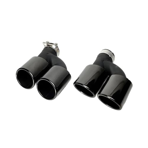 Embout d'échappement voiture silencieux 60mm tuyau arrière inox A4 A6