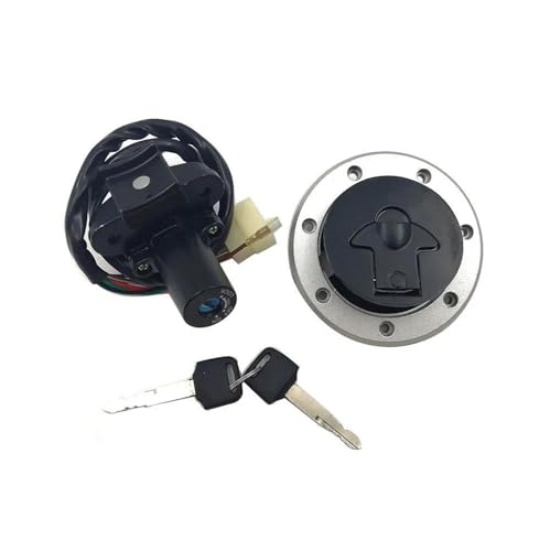 Cerradura para tapa de tanque con doble llave de seguridad para Kawasaki ZXR 400