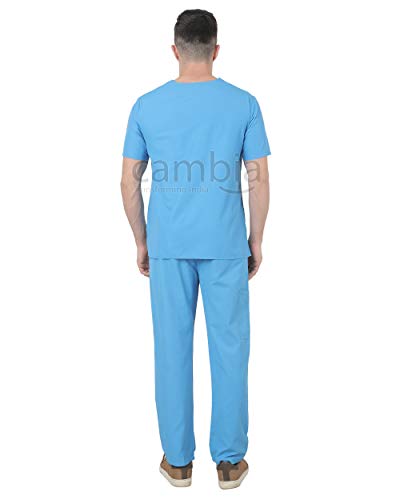 Image of Cambia Scrub Suits for Doctors Men /OT Dress Unisex (XXXXL, Blue)