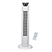 Produktbild ANSIO Oszillierender Turmventilator mit Fernsteuerung- Säulenventilator - 90CM Standventilator - Ventilator - 3-stufigem Windmodus mit 3 Drehzahlen und langem Kabel(1,75m) Weiß