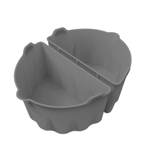Forros de olla de cocción lenta, apto para utensilios de cocina de 6 a 8 cuartos de galón, forma ovalada, divisor de silicona reutilizable, para celebraciones, banquetes, reuniones familiares, fiestas