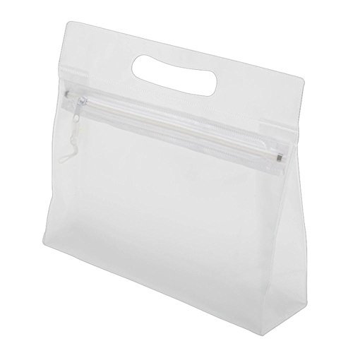 Neceser de viaje, juego de 2 unidades, bolsa de viaje, equipaje de mano, neceser de cosméticos, bolsa de cosméticos para hombre y mujer, transparente con asa en blanco, azul, verde, transparente Cover