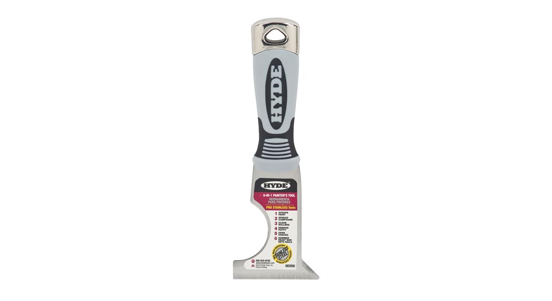 Hyde Tools 6986 - Utensile per pittori 6 in 1