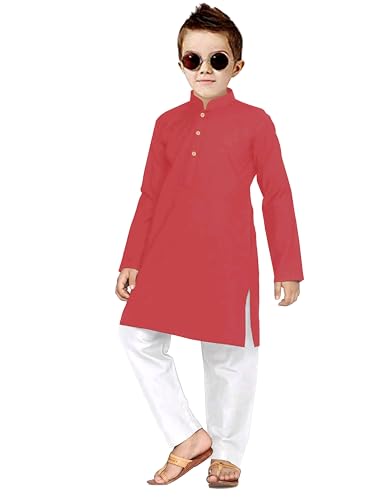Image of Trustous Ethnic Wear Boys's Cotton Kurta Pyjama Sets