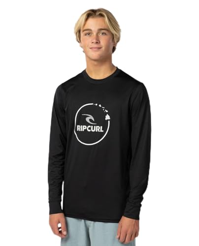 Rip Curl Men's Island Vibe Long Sleeve Uv 50+ Loose Fit Rashguard