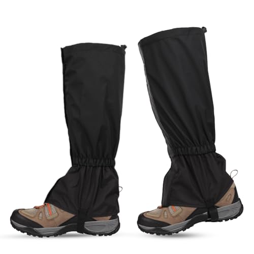 Udbrud Polainas Impermeables, Polainas a Prueba de Nieve Al Aire Libre de Senderismo Ajustables Transpirables para Unisex, Transpirables Oxford Cubre Pantalón Accesorios para Trekking Esquí Caza