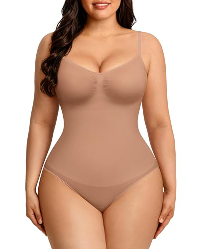 Image of FeelinGirl Shapewear Bodysuit Tummy Control Body Shaper for Women
