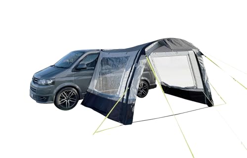 Image of OLPRO Pershore Breeze Campervan Canopy with Recycled Polyester Fabric, Single Beam Inflation Point, Dual Beading and 5000mm HH, 4mm or 6mm awning rail, vehicle height 180cm-200cm, Campervan sunshade