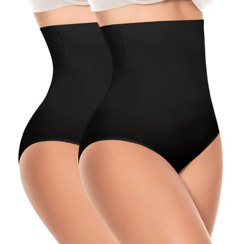 Image of Werena Tummy Control Shapewear Underwear for Women High Waisted Body Shaper Panties Shaping Briefs