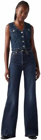 Levi's Ribcage Bells Jeans voor dames, On the Town No Crack, 31W / 30L