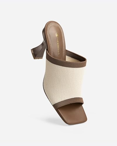 Mousse Fit Women Minimalist Square Toe Heeled Sandals, Women Sandal Shoes with Stiletto Heel3