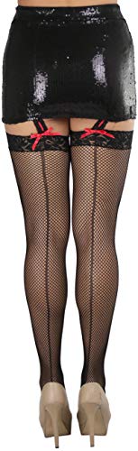 Image of ToBeInStyle Women's Attached Garter Belt Suspender Nylon Stocking Pantyhose