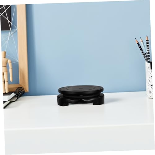 UKCOCO Cirkelvormige Houten Vaas Aquarium Tafellamp Theepot Base Rotatie Planten Plank Ronde Stand Voor Plantenbloempot Vissen Tank Base Display - Afbeelding 5