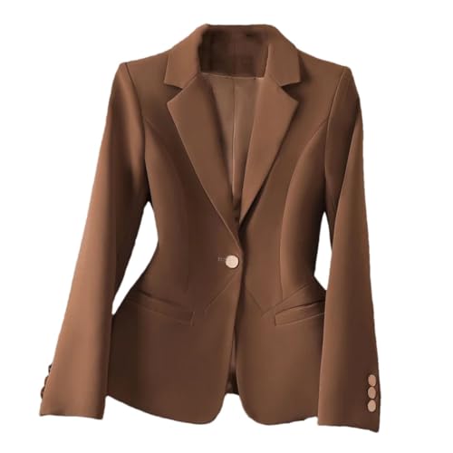 Women Slim Blazer Jacket Spring Autumn Office Work Coat Tops
