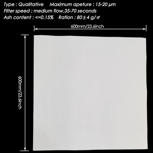 Image of Filter Paper Roll,600x600mm,Pack of 10,Used in Laboratories for Filtering Solutions and Qualitative Analysis