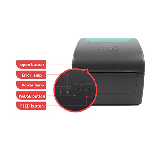 Image of Express Electronic Waybill Epacket Logistics Shipping Invoice Product Price Sticker Label 20-104mm Thermal Barcode Printer(Black)