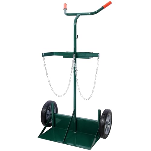 Carretilla para cilindros 43'' 440 lb capacidad con ruedas 10'' miniatura 4