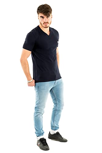 Guess Maglietta super slim M1RI32 J1311, Blu navy