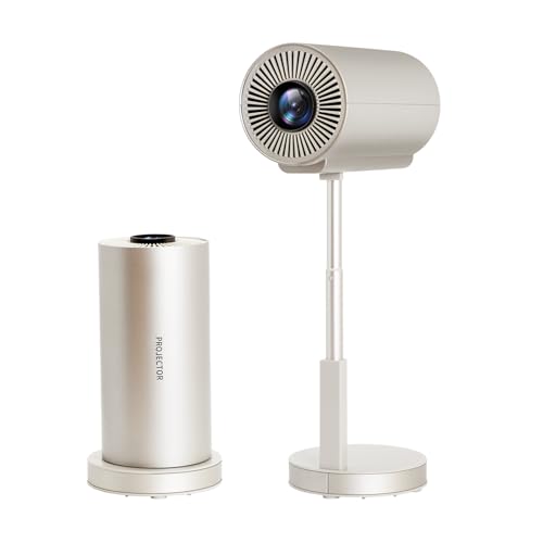 Mini Projector with WiFi and Bluetooth, 1080P Portable Movie Projector with 500 ANSI Lumens, Smart...