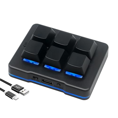 PCsensor 6 Key Mini Keypad Wireless USB Mechanical Gaming...