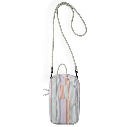 KAVU Essential Case Zip Crossbody Wallet with Rope Strap, Serene Stripe2