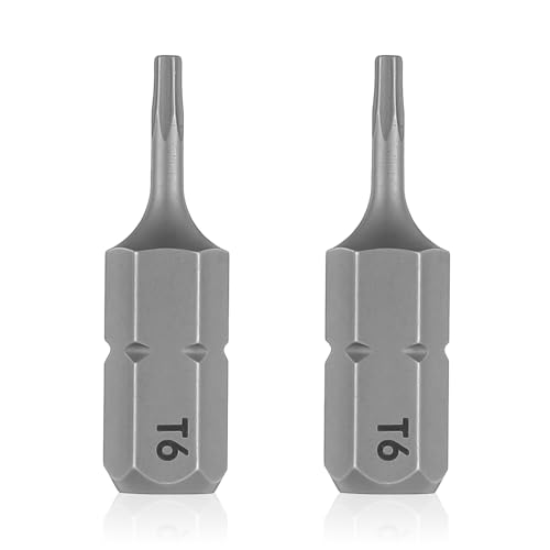 2pcs 1/4 Hex Shank 1 Length Torx Bit Screwdriver Bits Magnetic Precision