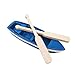 SUPVOX Canoa per Barche in Legno pagaie Oceano Micro Resina Modelli di Decorazione del Paesaggio per Bambini Bambini