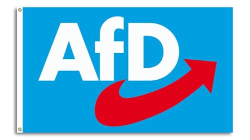 FlagShipper - AFD Flagge 150x90 cm Alternative für Deutschland AfD Partei Fanartikel Fahne Deutschland Flaggen Logo Landtagswahl Europawahl Bundestagswahl für Garten Demonstration NEU