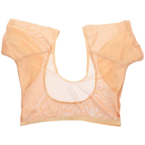 Chaleco de malla para las axilas a prueba de sudor cómodo y transpirable beige